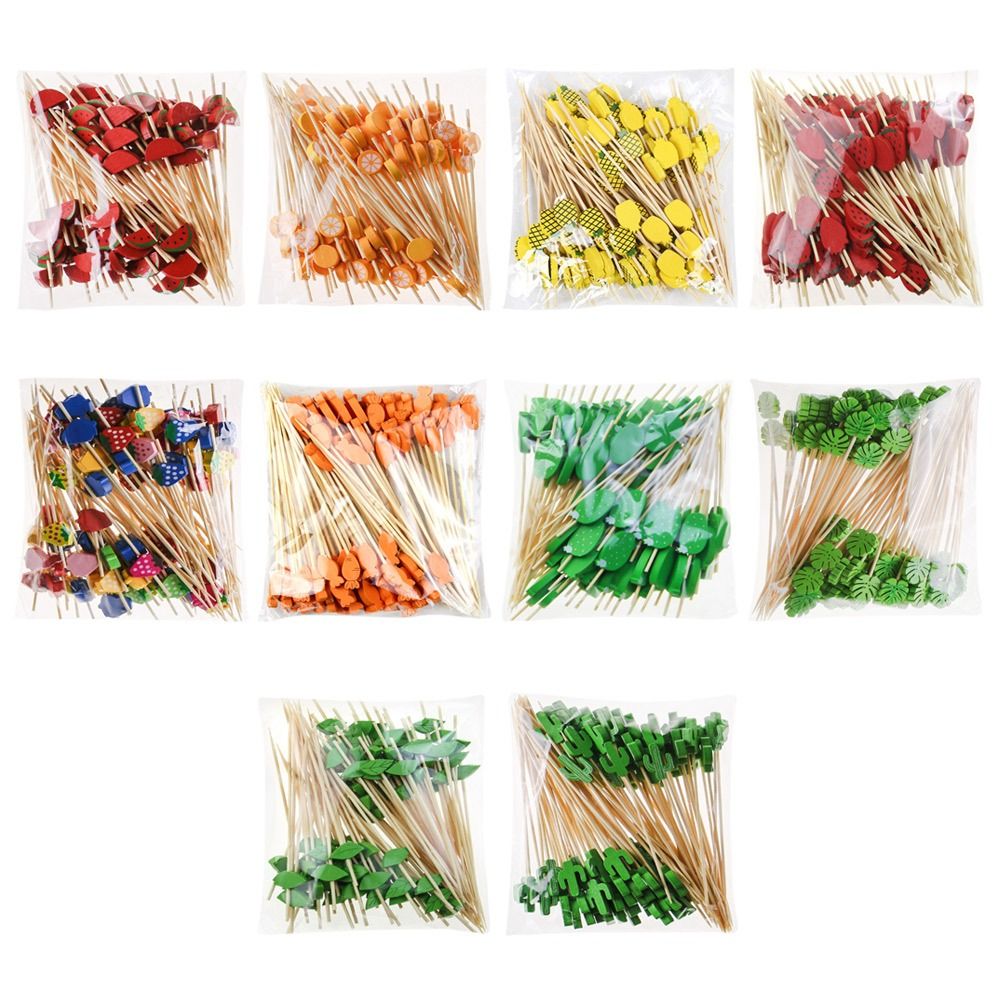 Centerpiece Stick - 野菜や果物用のスティック,装飾歯ブラシ,手作り,竹のおすすめ品