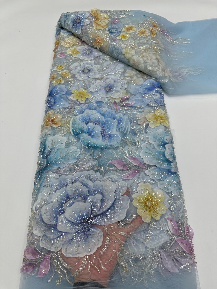 フランス製メッシュビーズレース生地 高品質アフリカ・ナイジェ - Glitter Tablecloth のレビューと価格