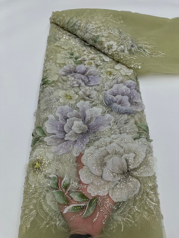 フランス製メッシュビーズレース生地 高品質アフリカ・ナイジェ - Glitter Tablecloth のレビューと価格