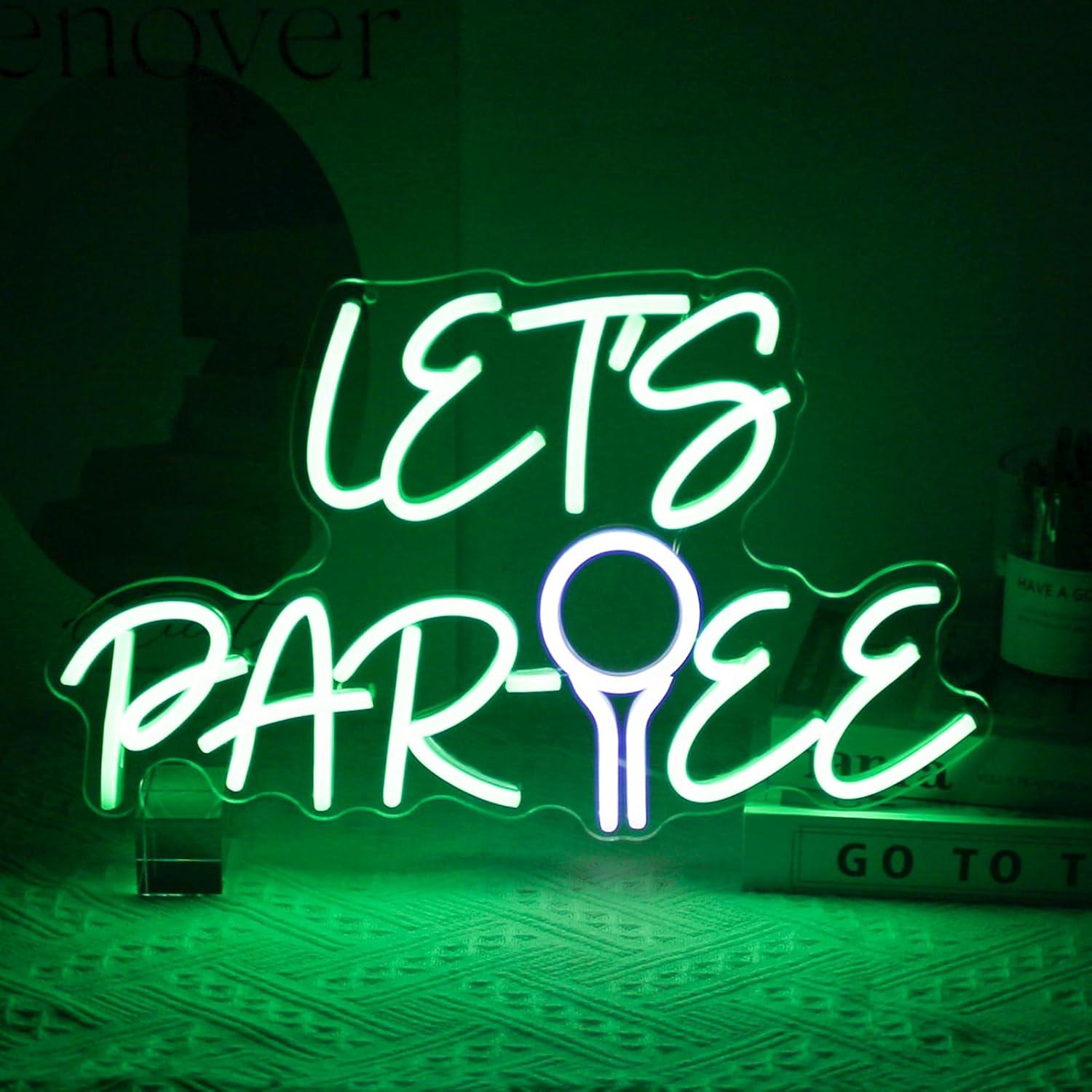 ゴルフボール型のネオンサイン、USB調光式LEDネオンライト - Neon Sign Party のレビューと価格