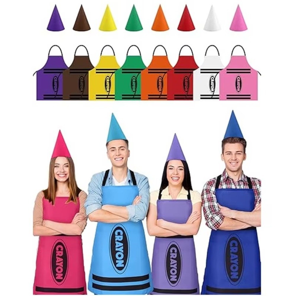 新しいカラフルなクレヨンをテーマにしたノームセット面白い仮装 - Party Hat Cone のレビューと価格