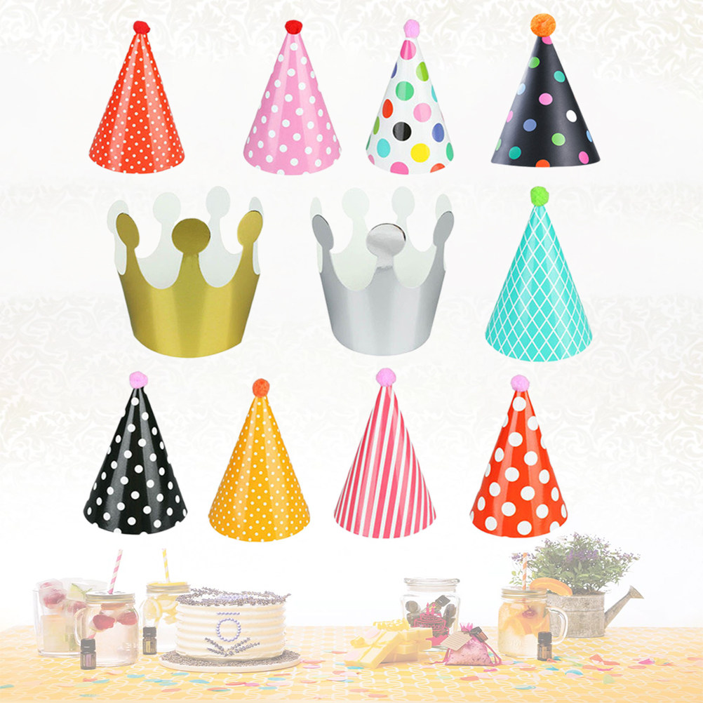 ペット用バースデーパーティーコーンハット11個セット 犬猫用 - Party Hat Cone のレビューと価格