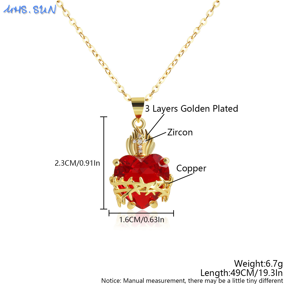 Sunsll-女性のための金メッキネックレス、ロマンチックな - Event Party のレビューと価格