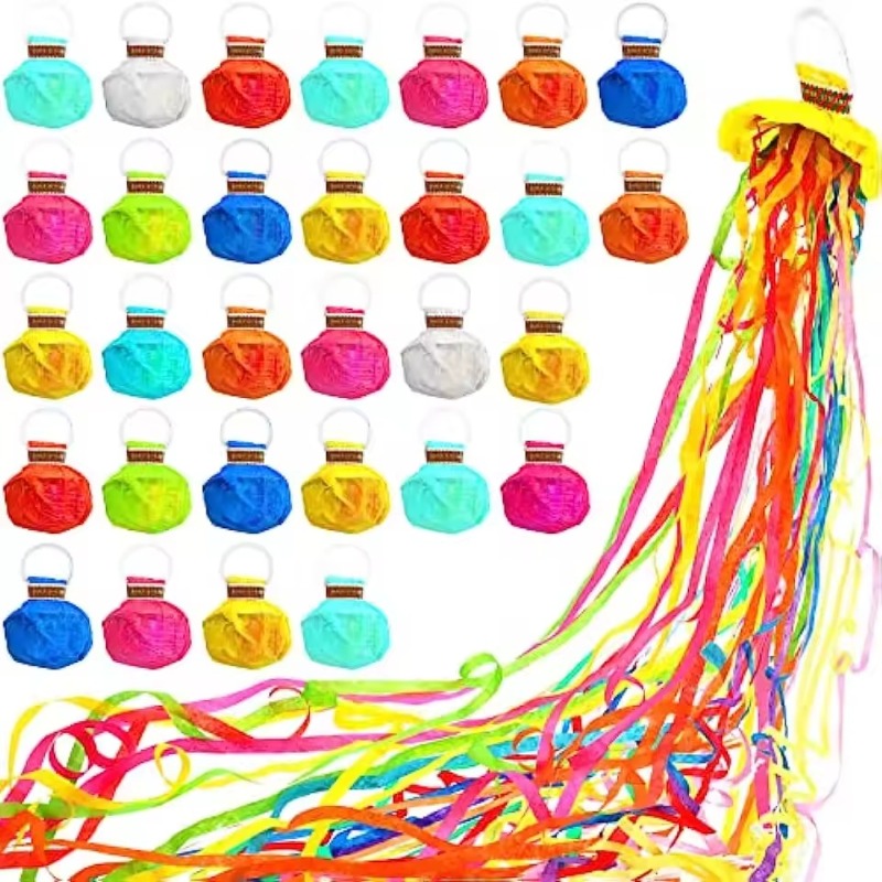 カラフルなハンドスローコンフェッティポッパー、ストリーマーポ - Confetti Cannon Tube のレビューと価格