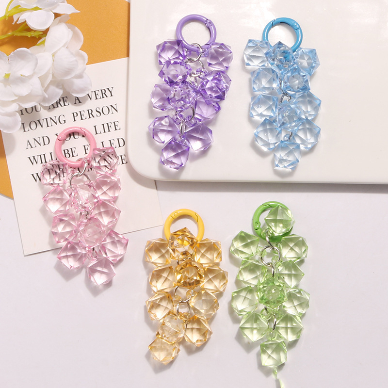 新色透明コーナービーズブドウ串車のキーチェーン小さな新鮮なバ - Centerpiece Stick のレビューと価格