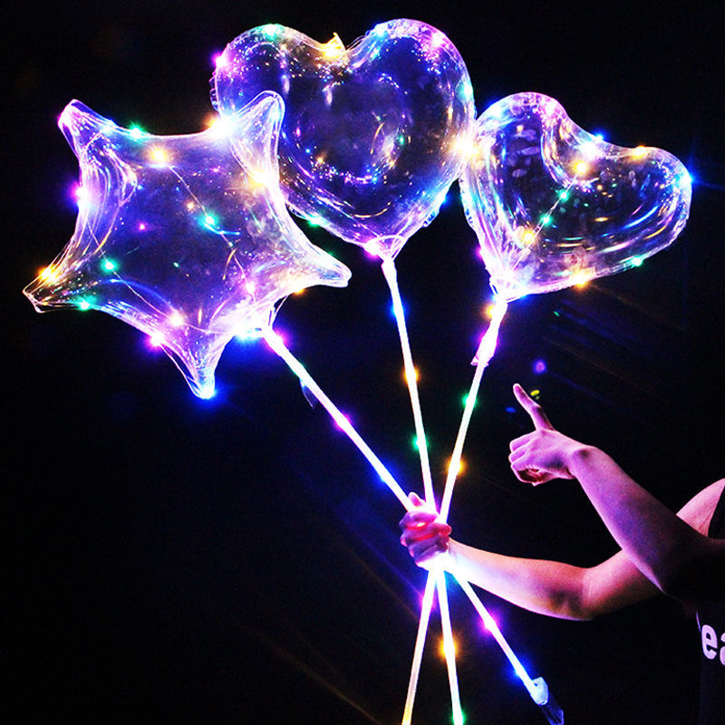 1 セット LED クリアバルーン透明ボボバルーン LED  - Led Balloon Light のレビューと価格