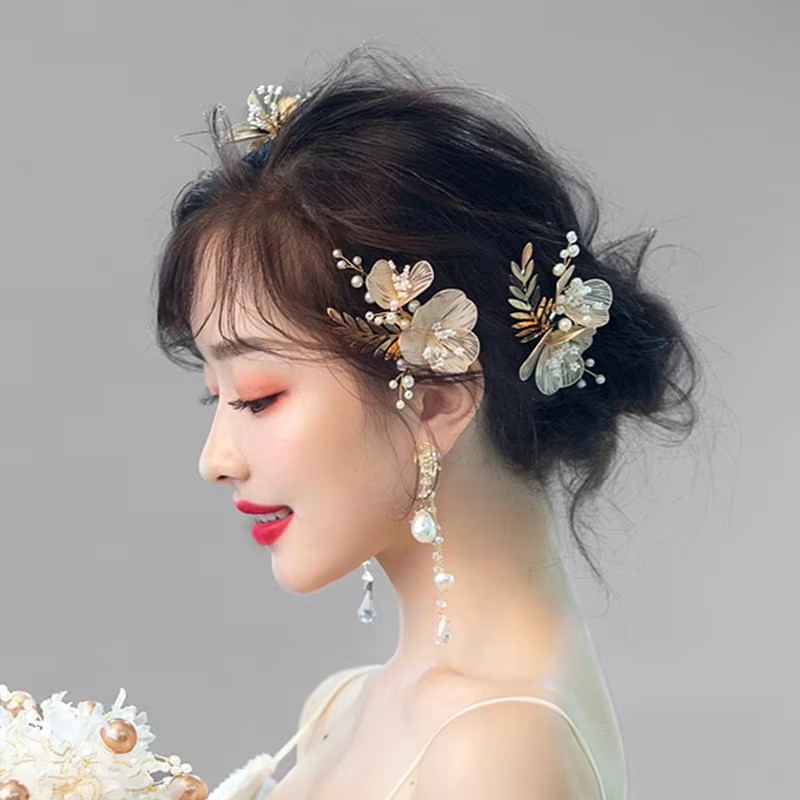 ゴールデンフローラルヘアバンドウェディングヘアアクセサリーブ - Event Suppliers のレビューと価格