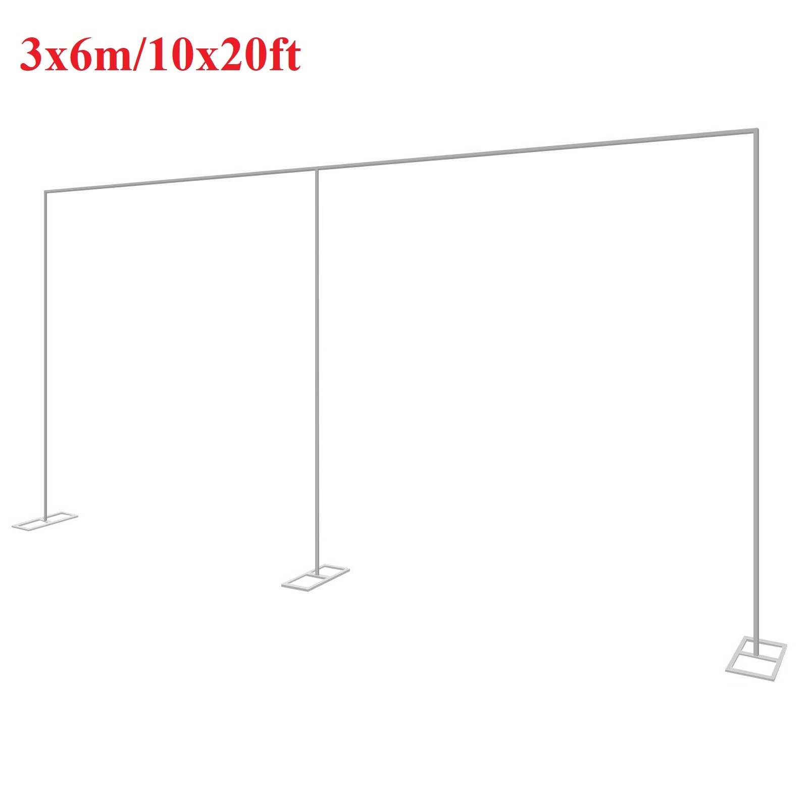 3x6m/10x20ft メタルウェディングアーチスタンド高 - Photo Booth Frame のレビューと価格